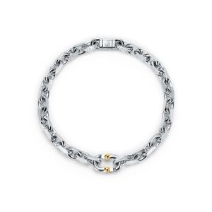 Tiffany sterling silver and gold bracelet